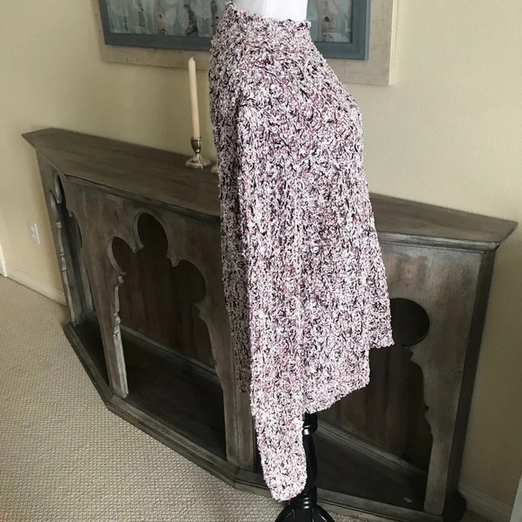 NWOT THAKOON Pink White Slit-Back Cotton-Blend Sweater Open Knit Casual Medium - Picture 3 of 8